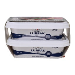 Lurpak Soft Salted Blended Fat Spread Value Pack 2 x 200 g