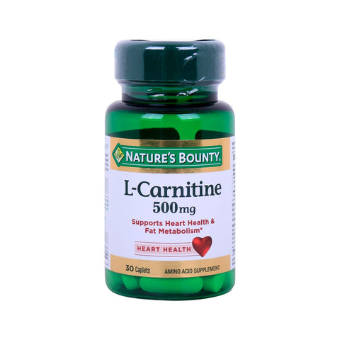 GETIT.QA- Qatar’s Best Online Shopping Website offers NATURE'S BOUNTY L-CARNITINE 500MG 30PCS at the lowest price in Qatar. Free Shipping & COD Available!