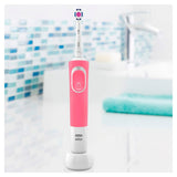 GETIT.QA- Qatar’s Best Online Shopping Website offers ORAL-B VITALITY PLUS 3DWHITE RECHARGEABLE ELECTRIC TOOTHBRUSH D100.413.1 PINK at the lowest price in Qatar. Free Shipping & COD Available!