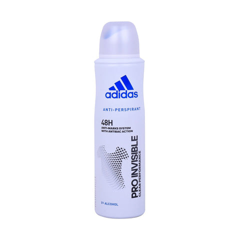 GETIT.QA- Qatar’s Best Online Shopping Website offers ADIDAS DEO SPRAY ANTI-PERSPIRANT PRO INVISIBLE FOR WOMEN 150 ML at the lowest price in Qatar. Free Shipping & COD Available!