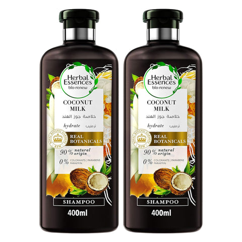 Herbal Essences Coconut Milk Hydrate Shampoo 2 x 400 ml