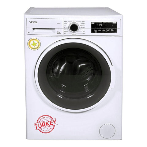 GETIT.QA- Qatar’s Best Online Shopping Website offers VESTEL FRONT LOAD WASHING MACHINE W914T 9KG at the lowest price in Qatar. Free Shipping & COD Available!