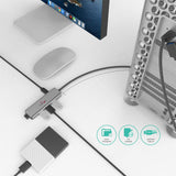 GETIT.QA- Qatar’s Best Online Shopping Website offers TRANDS TYPE-C 4 PORT HUB WITH PD CHARGING TR-CR5826 at the lowest price in Qatar. Free Shipping & COD Available!