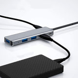 GETIT.QA- Qatar’s Best Online Shopping Website offers TRANDS TYPE-C 4 PORT HUB WITH PD CHARGING TR-CR5826 at the lowest price in Qatar. Free Shipping & COD Available!