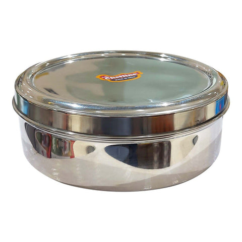 GETIT.QA- Qatar’s Best Online Shopping Website offers CHEFLINE STAINLESS STEEL LUNCH BOX-- ROUND-- MEDIUM M3-- INDIA at the lowest price in Qatar. Free Shipping & COD Available!