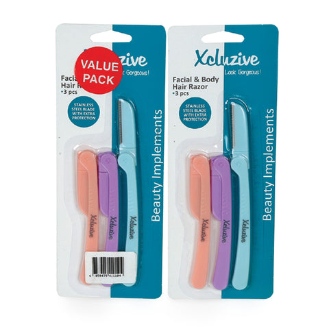 Xcluzive Facial & Body Hair Razor 2 x 3 pcs