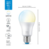 GETIT.QA- Qatar’s Best Online Shopping Website offers WIZ WI-FI TUNABLE SMART BULB WHITE 9W A60 E27 806LM at the lowest price in Qatar. Free Shipping & COD Available!