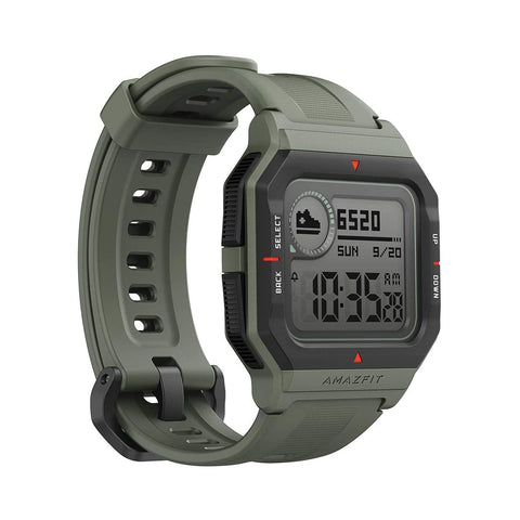 GETIT.QA- Qatar’s Best Online Shopping Website offers AMAZFIT NEO(A2001) FITNESS RETRO SMARTWATCH WITH REAL-TIME WORKOUT TRACKING, HEART RATE AND SLEEP MONITOR GREEN at the lowest price in Qatar. Free Shipping & COD Available!