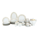 GETIT.QA- Qatar’s Best Online Shopping Website offers PEARL NOIRE 48PCS CERAMIC DINNER SET DIOU 20060G at the lowest price in Qatar. Free Shipping & COD Available!