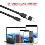 GETIT.QA- Qatar’s Best Online Shopping Website offers TRANDS 2 IN 1 TYPE-C TO TYPE-C AND USB CABLE CA890 at the lowest price in Qatar. Free Shipping & COD Available!