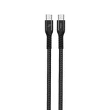 GETIT.QA- Qatar’s Best Online Shopping Website offers TRANDS 100W NYLON BRAIDED TYPE-C CABLE 1 METER CA675, BLACK at the lowest price in Qatar. Free Shipping & COD Available!