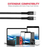 GETIT.QA- Qatar’s Best Online Shopping Website offers TRANDS 100W NYLON BRAIDED TYPE-C CABLE 1 METER CA675, BLACK at the lowest price in Qatar. Free Shipping & COD Available!