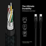 GETIT.QA- Qatar’s Best Online Shopping Website offers TRANDS 100W NYLON BRAIDED TYPE-C CABLE 1 METER CA675, BLACK at the lowest price in Qatar. Free Shipping & COD Available!