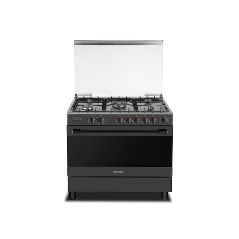 GETIT.QA- Qatar’s Best Online Shopping Website offers TOSHIBA 5 BURNER GAS COOKING RANGE, 90X60, STAINLESS STEEL, TBA-36LMG5G at the lowest price in Qatar. Free Shipping & COD Available!