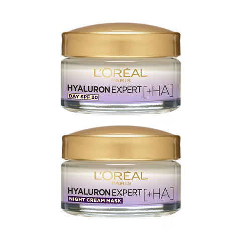 GETIT.QA- Qatar’s Best Online Shopping Website offers L'OREAL PARIS HYALURON EXPERT CREAM DAY 50 ML + NIGHT CREAM MASK 50 ML at the lowest price in Qatar. Free Shipping & COD Available!