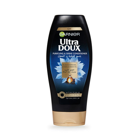 GETIT.QA- Qatar’s Best Online Shopping Website offers GARNIER ULTRA DOUX PURIFYING & SHINE CONDITIONER 400 ML at the lowest price in Qatar. Free Shipping & COD Available!