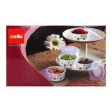 GETIT.QA- Qatar’s Best Online Shopping Website offers CELLO IMPERIAL STOR BOWL 6PCS SET 8.4CM WITH LID MAGICAL STAR at the lowest price in Qatar. Free Shipping & COD Available!