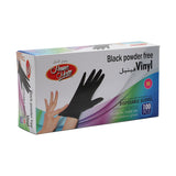 GETIT.QA- Qatar’s Best Online Shopping Website offers HOME MATE VINYL GLOVES BLACK POWDER FREE MEDIUM 100PCS
 at the lowest price in Qatar. Free Shipping & COD Available!