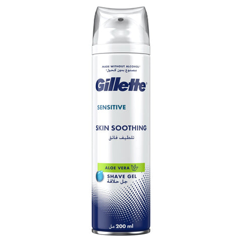 GETIT.QA- Qatar’s Best Online Shopping Website offers GILLETTE SHAVE GEL SENSITIVE SKIN SOOTHING ALOE VERA 200 ML at the lowest price in Qatar. Free Shipping & COD Available!