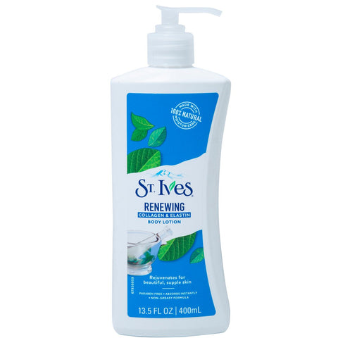 GETIT.QA- Qatar’s Best Online Shopping Website offers ST. IVES BODY LOTION RENEWING COLLAGEN & ELASTIN 400 ML at the lowest price in Qatar. Free Shipping & COD Available!