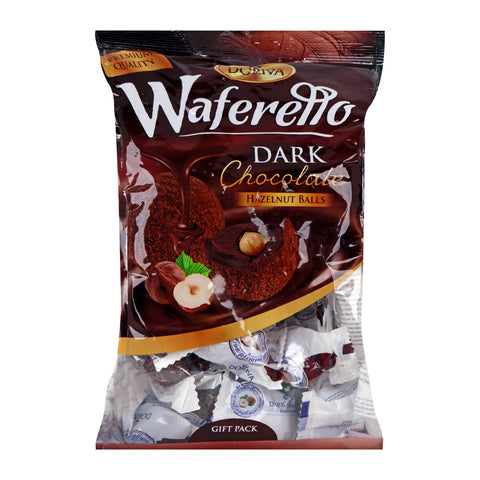 GETIT.QA- Qatar’s Best Online Shopping Website offers DORIVA WAFERRELLO DARK CHOCOLATE HAZELNUT BALLS 300G at the lowest price in Qatar. Free Shipping & COD Available!