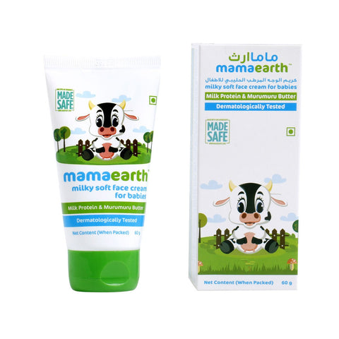 GETIT.QA- Qatar’s Best Online Shopping Website offers MAMAEARTH MILKY SOFT FACE CREAM WITH MURUMURU BUTTER FOR BABIES 60 G at the lowest price in Qatar. Free Shipping & COD Available!