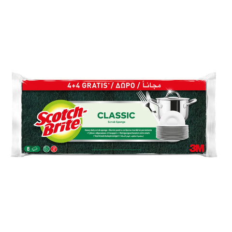 GETIT.QA- Qatar’s Best Online Shopping Website offers SCOTCH BRITE HEAVY DUTY CLASSIC SCRUB SPONGE 4+4 at the lowest price in Qatar. Free Shipping & COD Available!