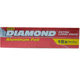 GETIT.QA- Qatar’s Best Online Shopping Website offers DIAMOND ALUMINIUM FOIL EXTRA LONG SIZE 120M X 30CM 1 PC at the lowest price in Qatar. Free Shipping & COD Available!