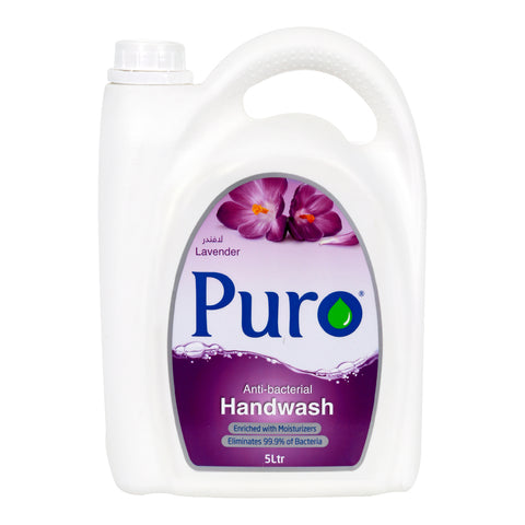 Puro Anti-Bacterial Handwash Lavender 5Litre - GETIT.QA