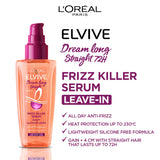 GETIT.QA- Qatar’s Best Online Shopping Website offers L'OREAL PARIS ELVIVE DREAM LONG STRAIGHT FRIZZ KILLER SERUM 100 ML at the lowest price in Qatar. Free Shipping & COD Available!