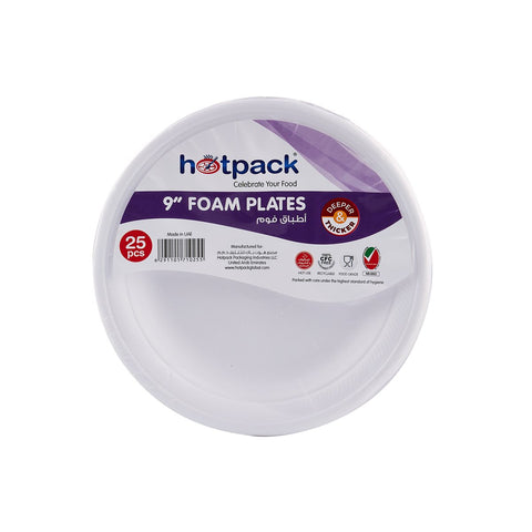 GETIT.QA- Qatar’s Best Online Shopping Website offers HOTPACK FOAM PLATE 9" 25S at the lowest price in Qatar. Free Shipping & COD Available!