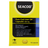 GETIT.QA- Qatar’s Best Online Shopping Website offers SEA COD PURE COD LIVER OIL CAPSULES 300 MG 100PCS at the lowest price in Qatar. Free Shipping & COD Available!