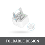 GETIT.QA- Qatar’s Best Online Shopping Website offers IENDS TRAVEL CHARGER WITH TYPE-C PORT AD7464, WHITE at the lowest price in Qatar. Free Shipping & COD Available!