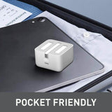GETIT.QA- Qatar’s Best Online Shopping Website offers IENDS TRAVEL CHARGER WITH TYPE-C PORT AD7464, WHITE at the lowest price in Qatar. Free Shipping & COD Available!