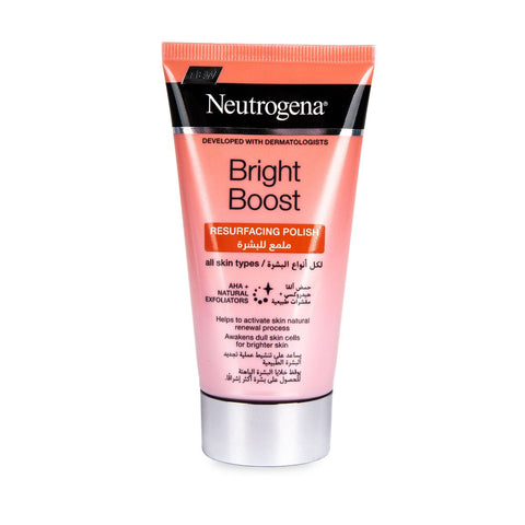 GETIT.QA- Qatar’s Best Online Shopping Website offers NEUTROGENA BRIGHT BOOST RESURFACING POLISH 75 ML at the lowest price in Qatar. Free Shipping & COD Available!