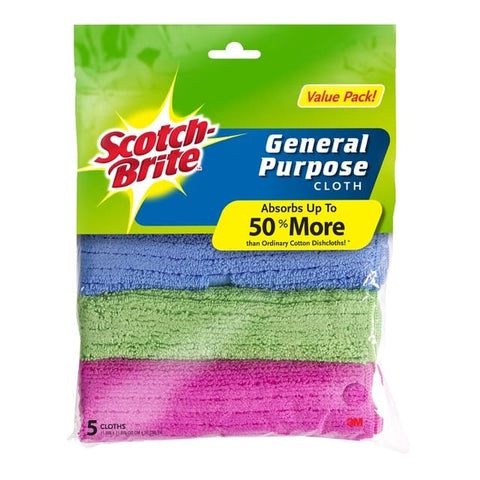 Scotch Brite Microfiber General Purpose Cloth 5 pcs