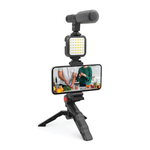 GETIT.QA- Qatar’s Best Online Shopping Website offers TRANDS MOBILE VLOGGING KIT TR-VK896 at the lowest price in Qatar. Free Shipping & COD Available!