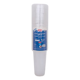 LuLu Plastic Clear Cups with lid 16 oz 25 pcs