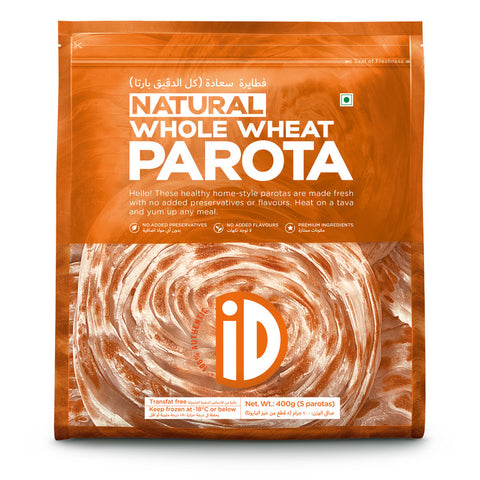 GETIT.QA- Qatar’s Best Online Shopping Website offers ID NATURAL FROZEN WHOLE WHEAT PAROTA 5 PCS at the lowest price in Qatar. Free Shipping & COD Available!