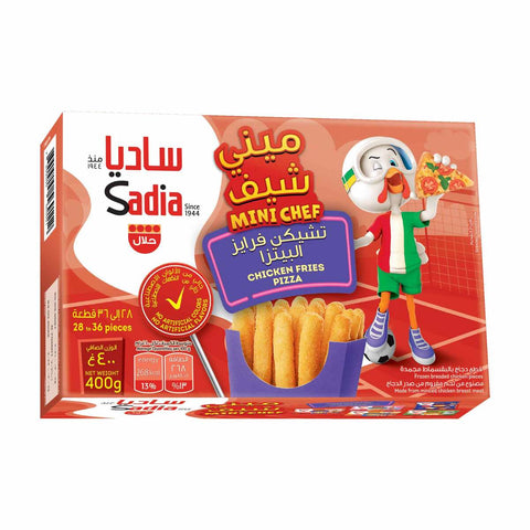 GETIT.QA- Qatar’s Best Online Shopping Website offers SADIA MINI CHEF CHICKEN PIZZA FRIES 400 G at the lowest price in Qatar. Free Shipping & COD Available!