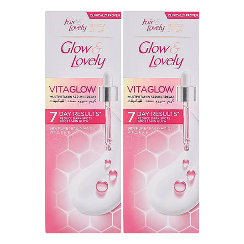 GETIT.QA- Qatar’s Best Online Shopping Website offers GLOW & LOVELY ORIGINAL ADVANCED MULTI-VITAMIN FACE CREAM VALUE PACK 2 X 80 G at the lowest price in Qatar. Free Shipping & COD Available!