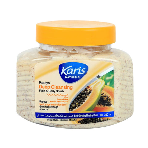 GETIT.QA- Qatar’s Best Online Shopping Website offers KARIS FACE & BODY SCRUB PAPAYA DEEP CLEANSING 300ML at the lowest price in Qatar. Free Shipping & COD Available!