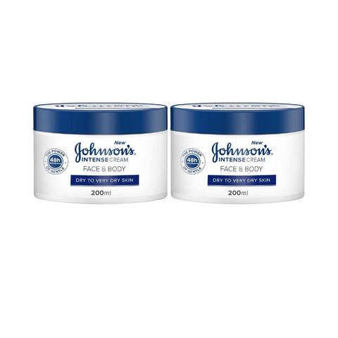 GETIT.QA- Qatar’s Best Online Shopping Website offers JOHNSON'S INTENSE FACE & BODY CREAM 2 X 200 ML at the lowest price in Qatar. Free Shipping & COD Available!