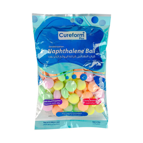 GETIT.QA- Qatar’s Best Online Shopping Website offers CUREFORM PLUS NAPHTHALENE BALL 300G at the lowest price in Qatar. Free Shipping & COD Available!