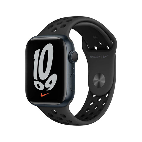 GETIT.QA- Qatar’s Best Online Shopping Website offers APPLE WATCH NIKE SERIES 7 GPS MKN43 41MM MIDNIGHT ALUMINIUM CASE WITH ANTHRACITE/BLACK NIKE SPORT BAND at the lowest price in Qatar. Free Shipping & COD Available!