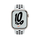 GETIT.QA- Qatar’s Best Online Shopping Website offers APPLE WATCH NIKE SERIES 7 GPS MKNA3 45MM STARLIGHT ALUMINIUM CASE WITH PURE PLATINUM/BLACK NIKE SPORT BAND at the lowest price in Qatar. Free Shipping & COD Available!