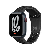 GETIT.QA- Qatar’s Best Online Shopping Website offers APPLE WATCH NIKE SERIES 7 GPS + CELLULAR MKL53 45MM MIDNIGHT ALUMINIUM CASE WITH ANTHRACITE/BLACK NIKE SPORT BAND at the lowest price in Qatar. Free Shipping & COD Available!