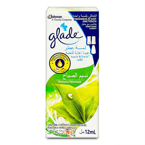 GETIT.QA- Qatar’s Best Online Shopping Website offers GLADE AIR FRESHENER TOUCH & FRESH REFILL MORNING FRESHNESS 12ML at the lowest price in Qatar. Free Shipping & COD Available!