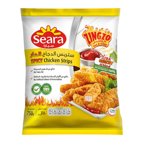 GETIT.QA- Qatar’s Best Online Shopping Website offers SEARA ZINGZO HOT & CRISPY CHICKEN STRIPS 750 G at the lowest price in Qatar. Free Shipping & COD Available!