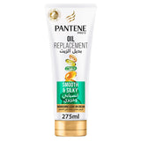 GETIT.QA- Qatar’s Best Online Shopping Website offers PANTENE PRO-V HAIR OIL REPLACEMENT SMOOTH & SILKY-- 275 ML at the lowest price in Qatar. Free Shipping & COD Available!